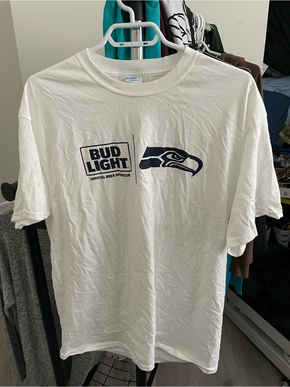 Bud Light x Seahawks White Graphic Tee - Men